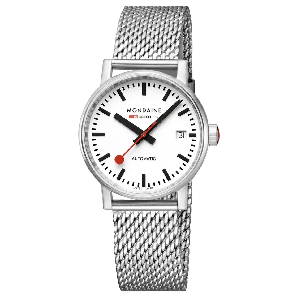Mondaine evo2 Automatico orologio 35mm acciaio