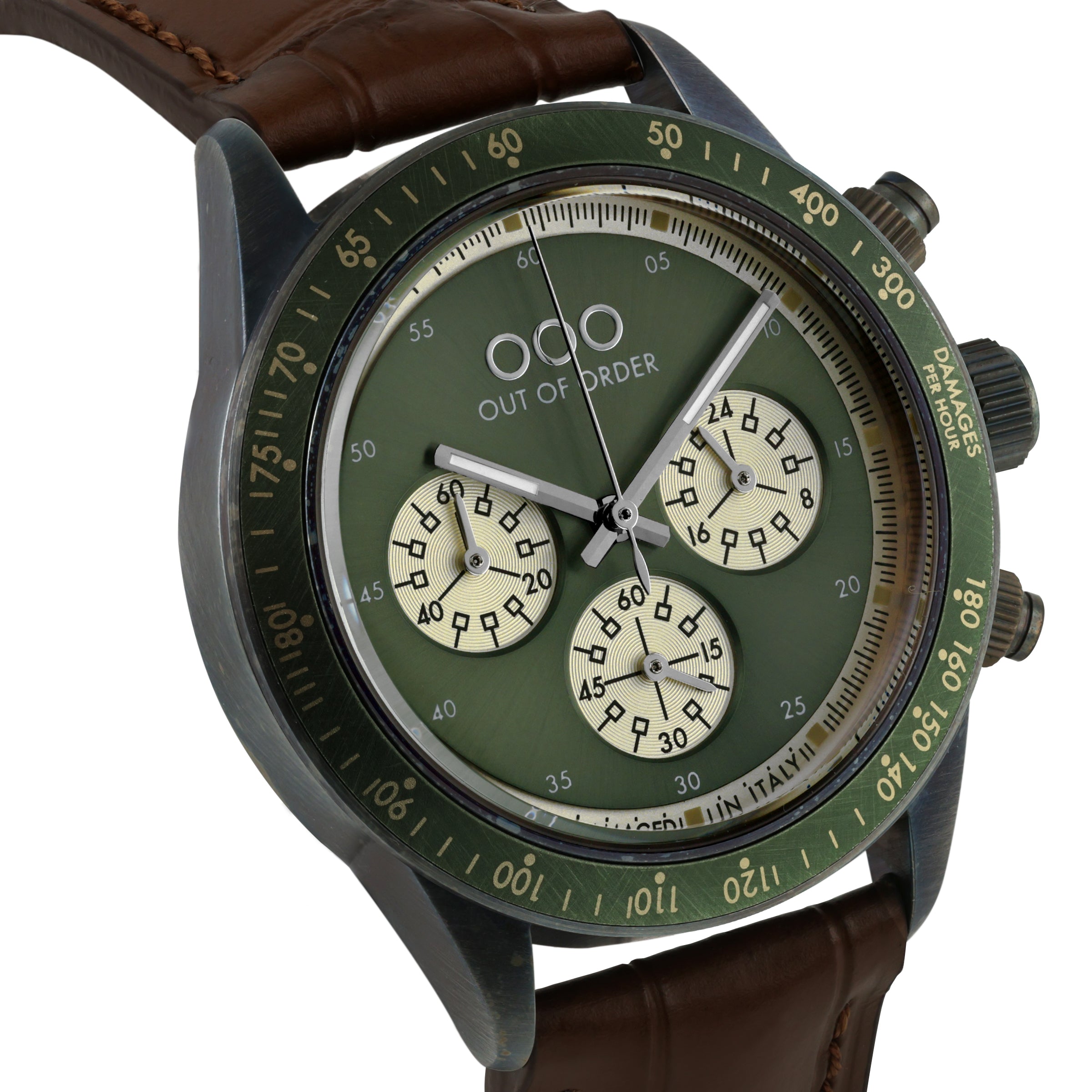 Out Of Order Supervintage Safari Bronze cronografo verde 42 mm