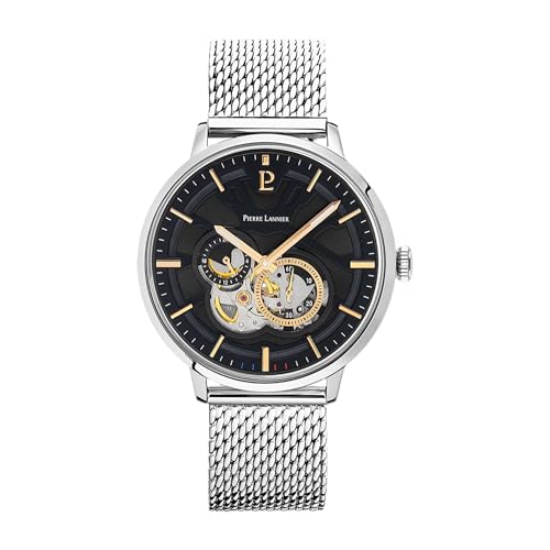 Pierre Lannier Trio Orologio Automatico Nero 42 mm