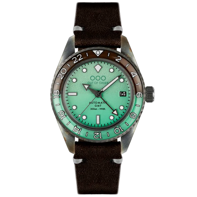 Out Of Order After 8 Orologio Automatico GMT 40mm Verde