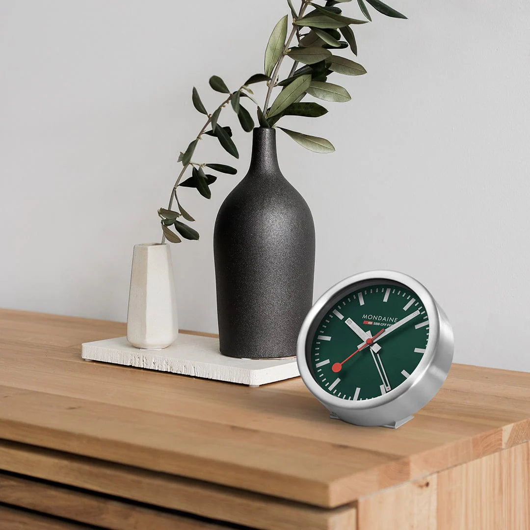 Mondaine Sveglia Verde 12,5 cm Quarzo
