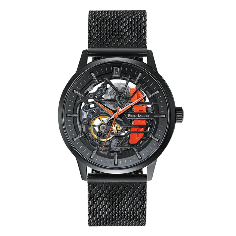 Pierre Lannier Paddock Orologio Automatico Nero 43 mm Scheletrato