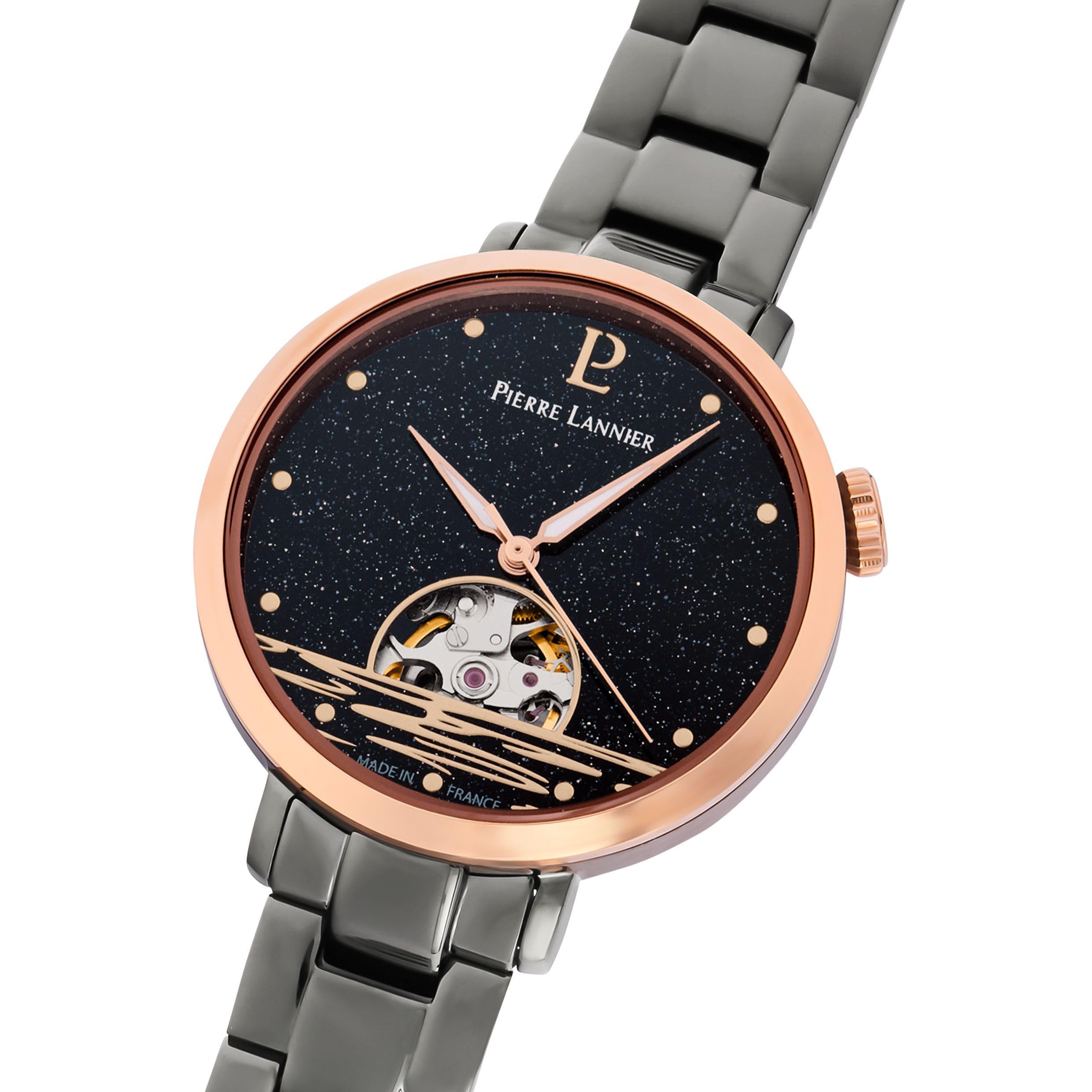 Pierre Lannier Australe orologio automatico 35mm acciaio