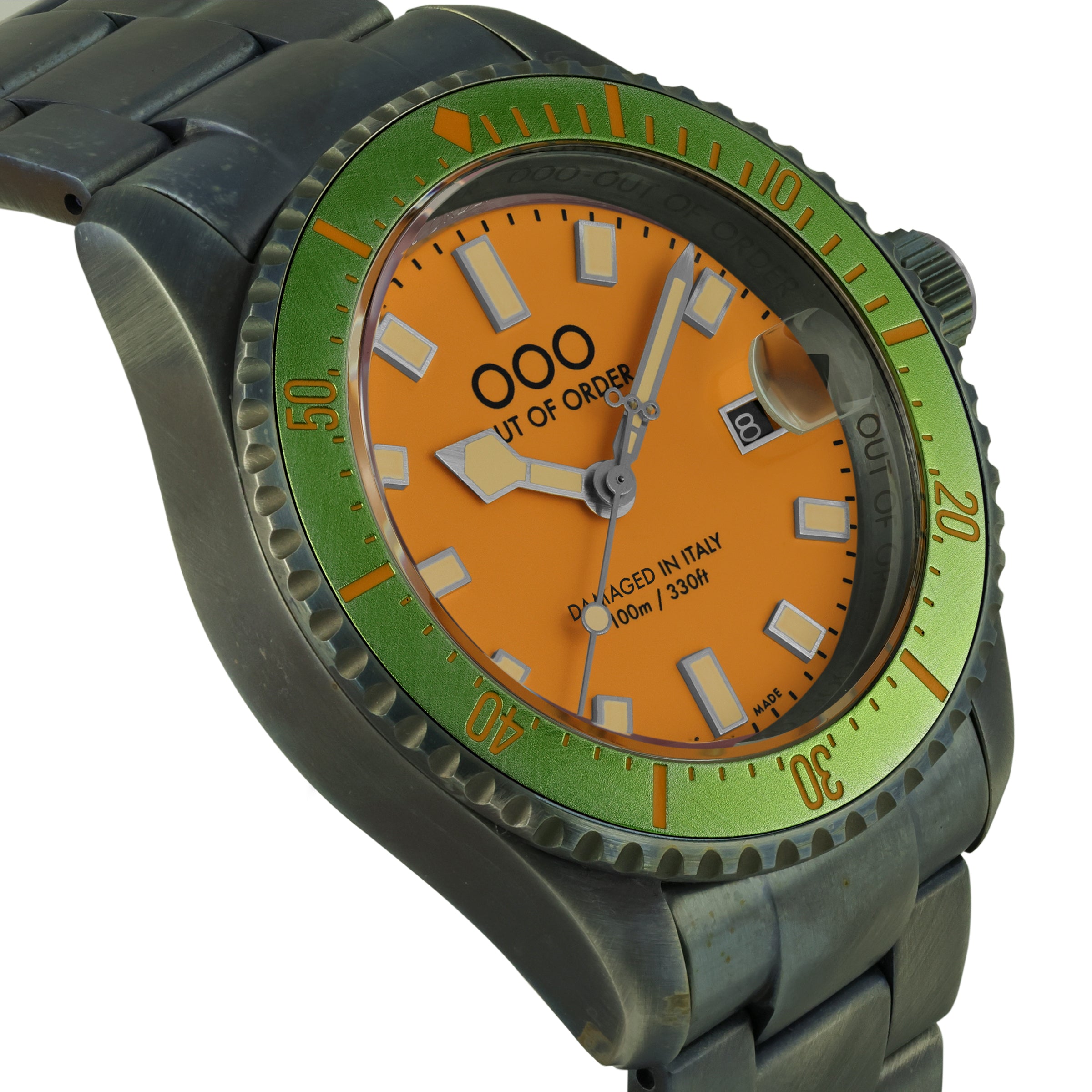 Out Of Order Melone Casanova Orologio Quarzo 44 Mm Full Lume