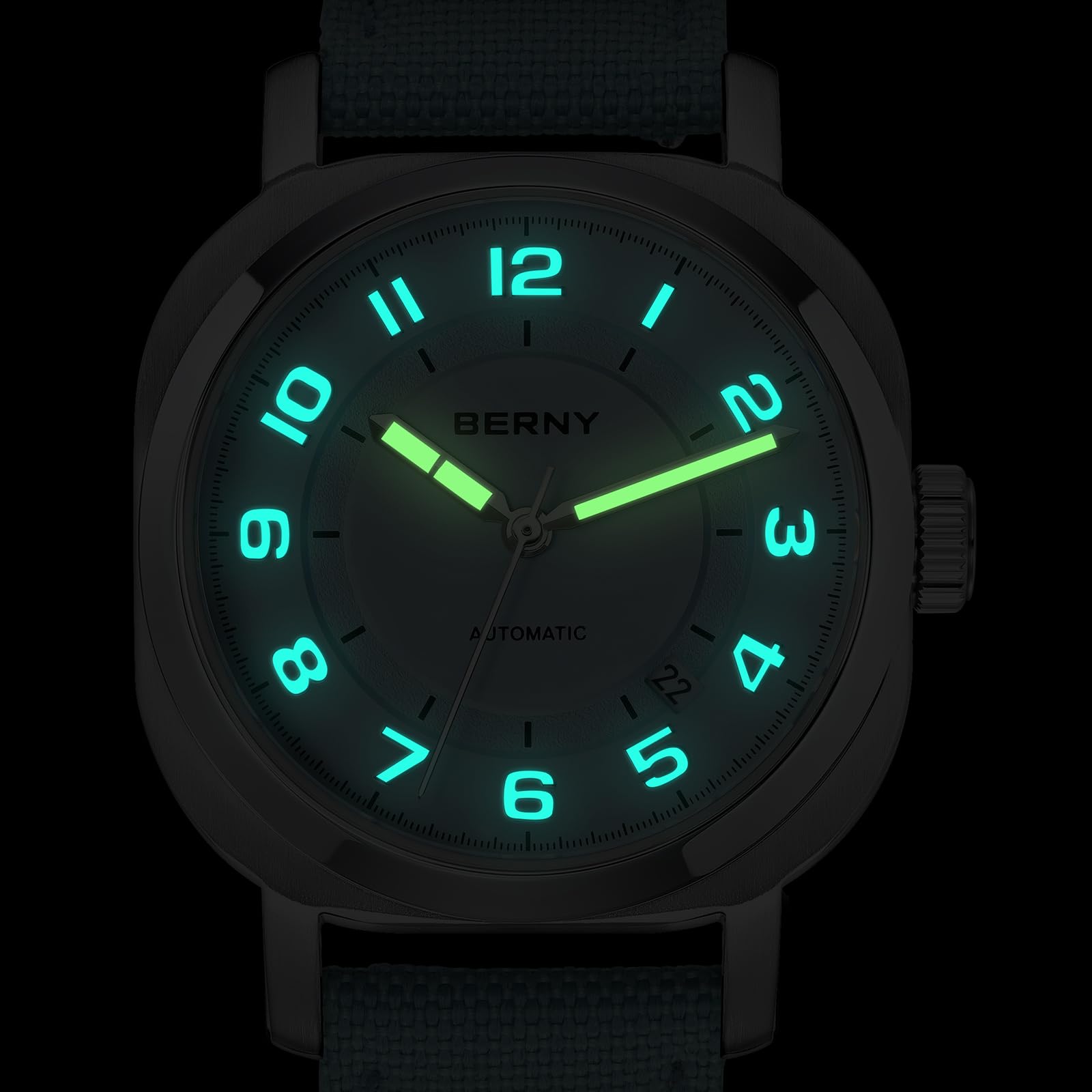 Berny Orologio Donna Azzurro Automatico Acciaio