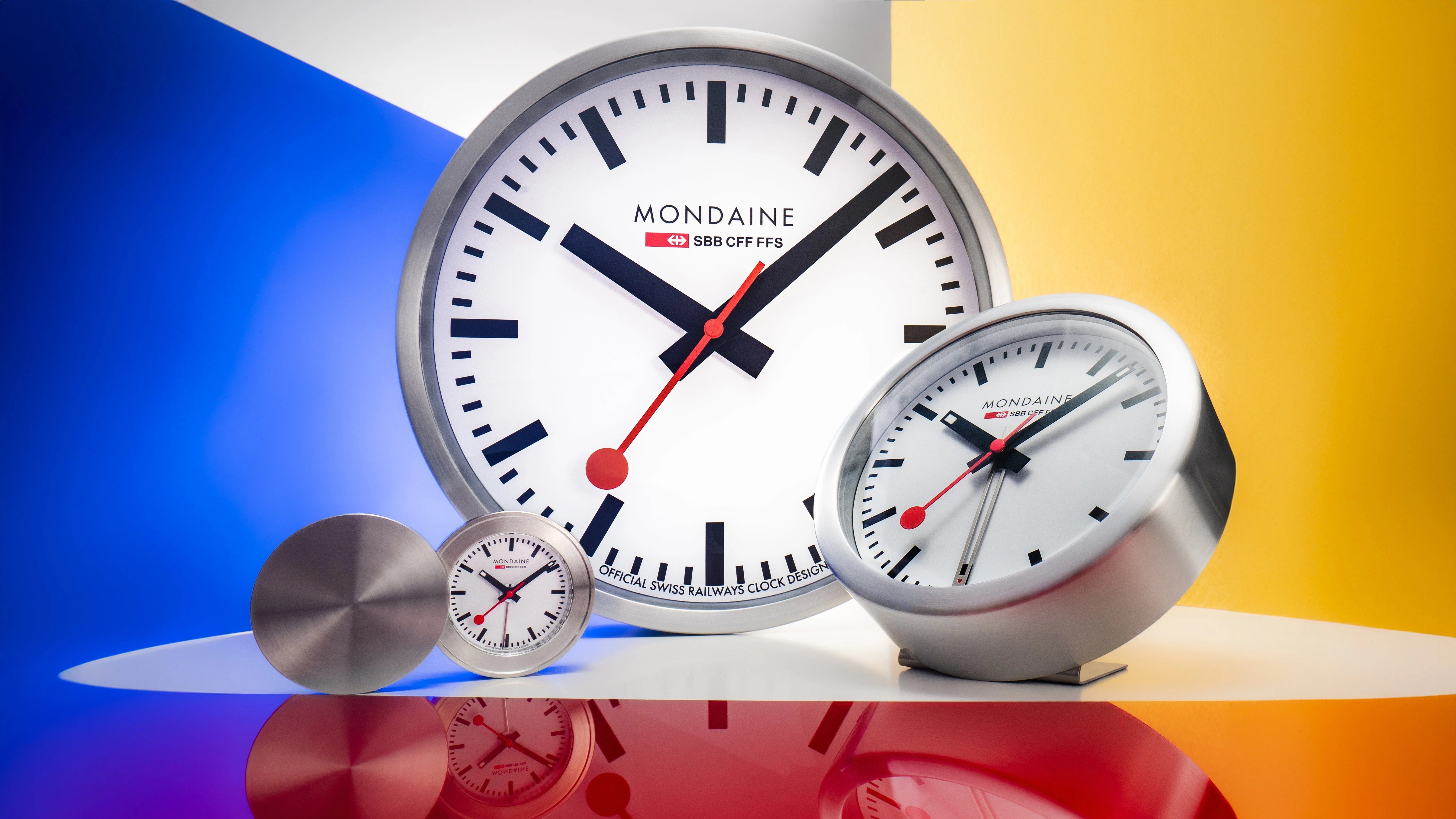 Mondaine Sveglia Argento 12,5cm orologio quarzo tavolo