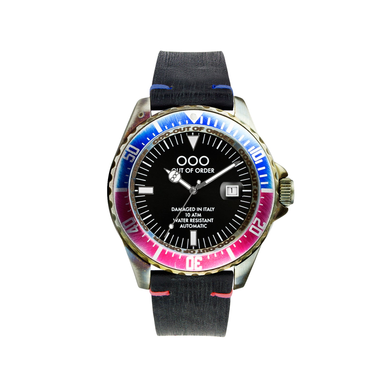 Out Of Order Automatico Red Blue orologio automatico