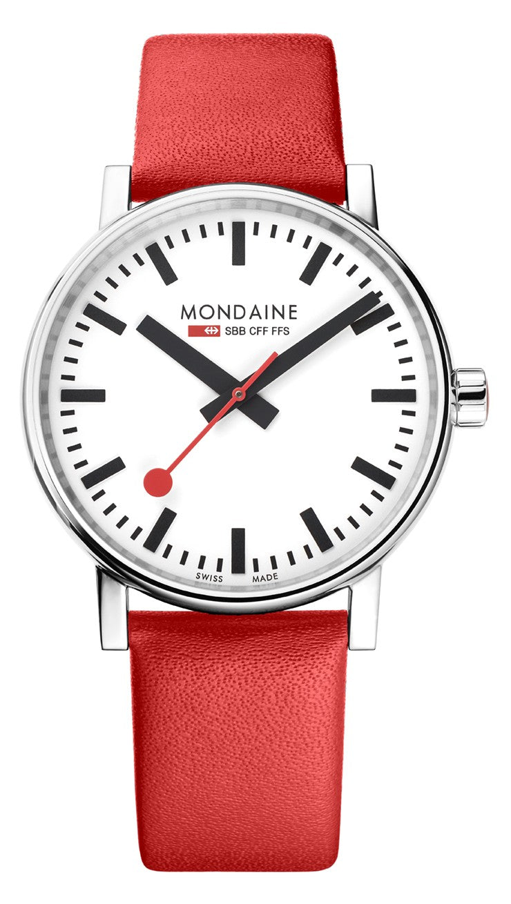 Mondaine evo2 Big Rosso 40 mm orologio quarzo