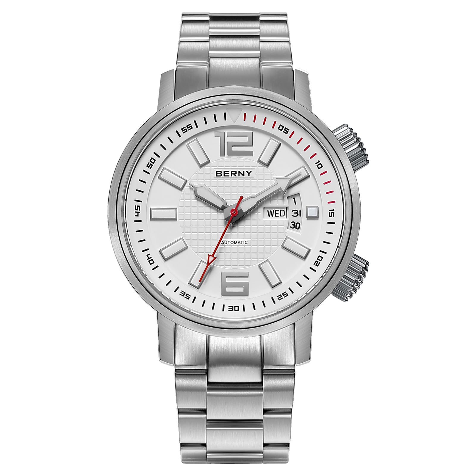 Berny Diver orologio automatico uomo bianco 20ATM