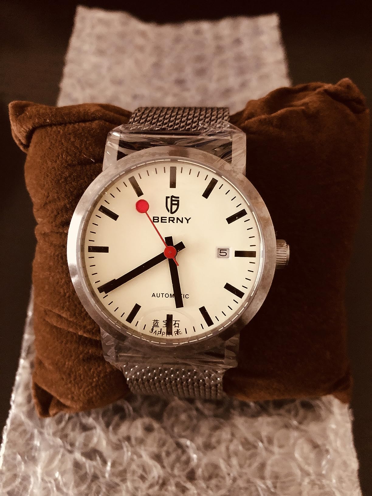 Berny Classic orologio automatico tutto bianco luminoso