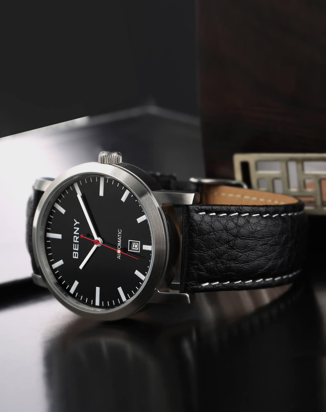 Berny ST1612 Orologio Uomo Nero Automatico