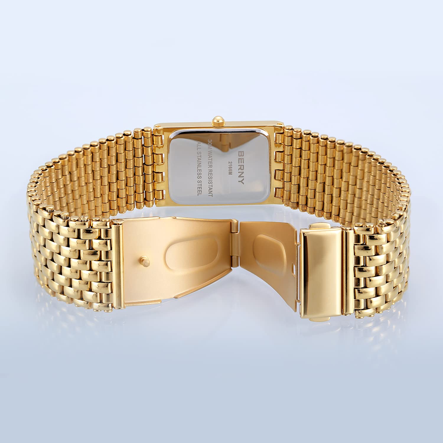 Berny 2166 M-YE orologio uomo oro quarzo