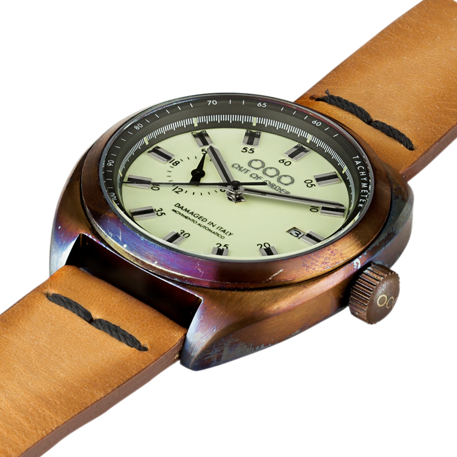 Out Of Order Torpedine Cream orologio automatico 42 mm