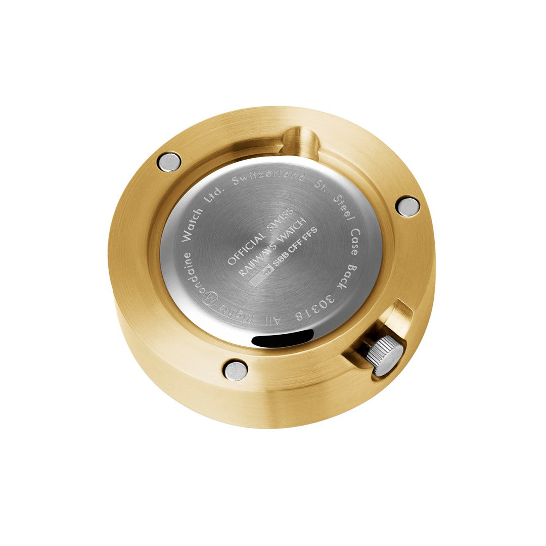 Mondaine Magnet Clock orologio da tavolo oro 50mm