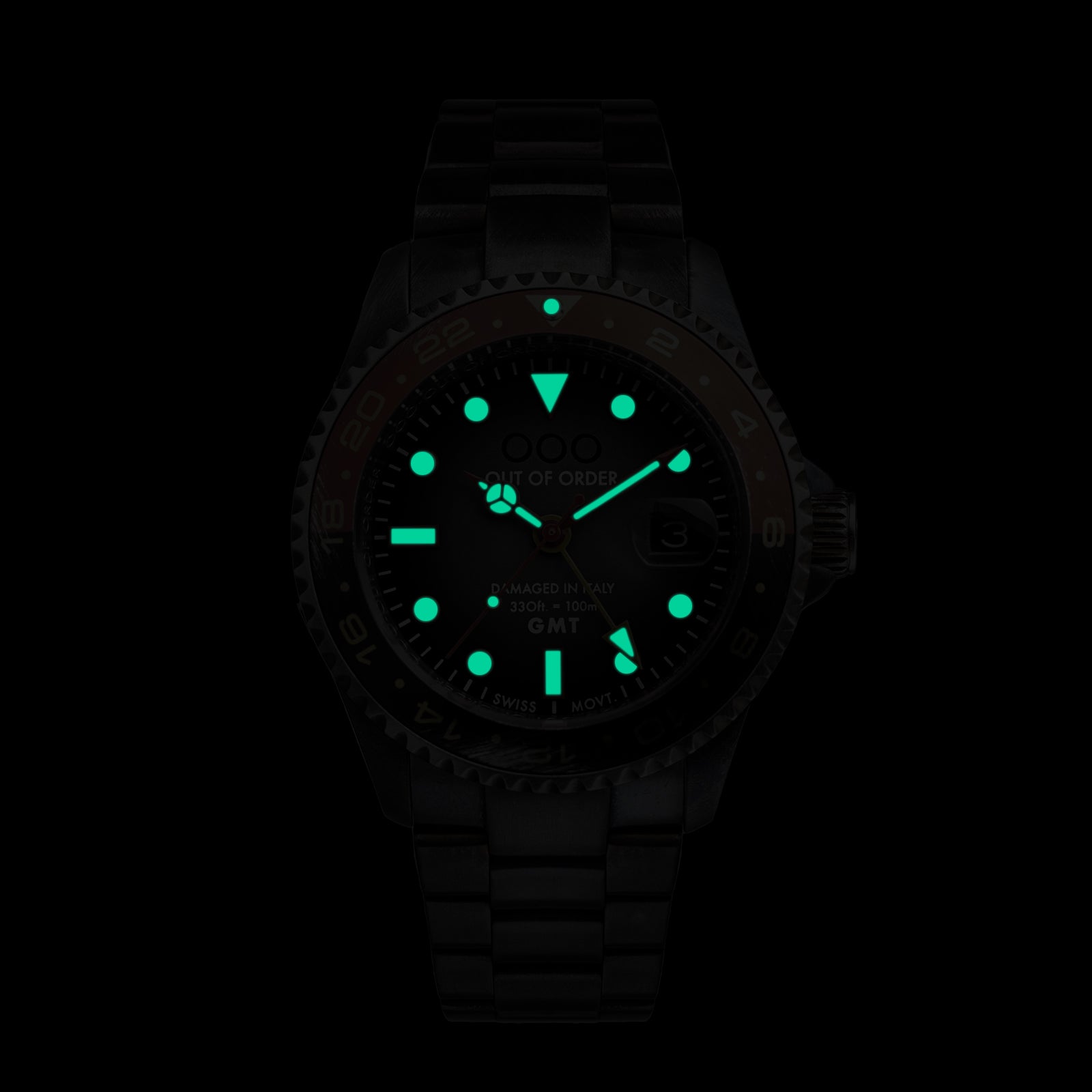 Out Of Order GMT Chicago orologio quarzo 44 mm USA