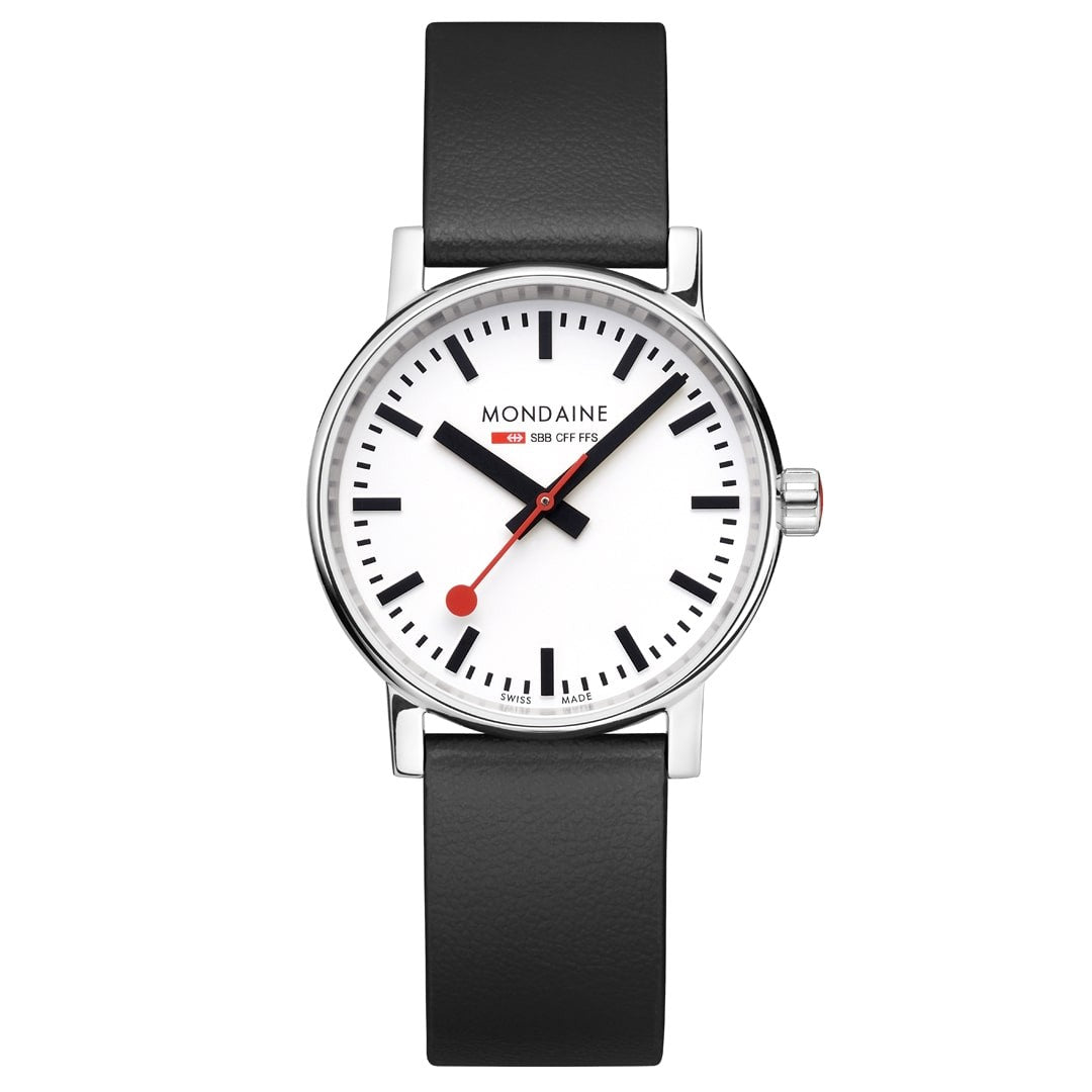 Mondaine evo2 Orologio Nero 35 mm Quarzo