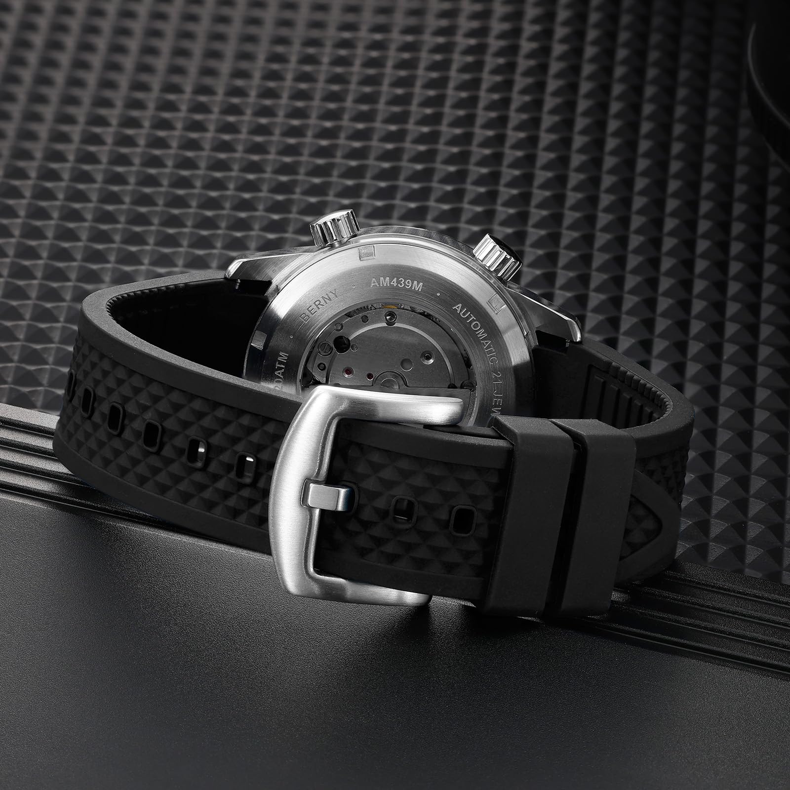 Berny Diver Orologio Uomo Automatico 20ATM Silicone