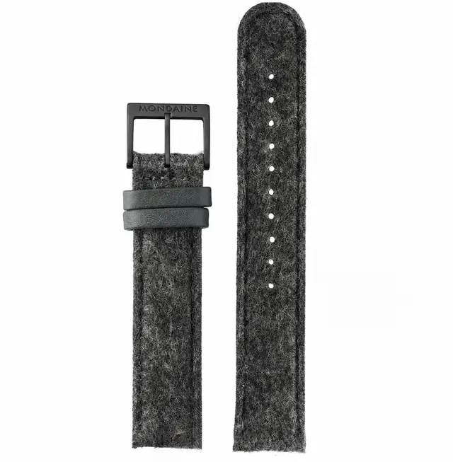 Mondaine PET Riciclato 18mm cinturino nero