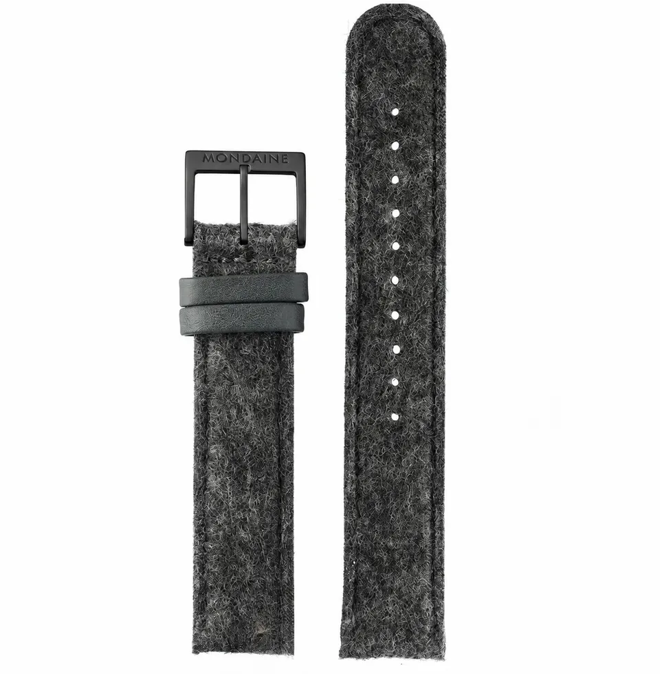 Mondaine PET Riciclato 18mm cinturino nero