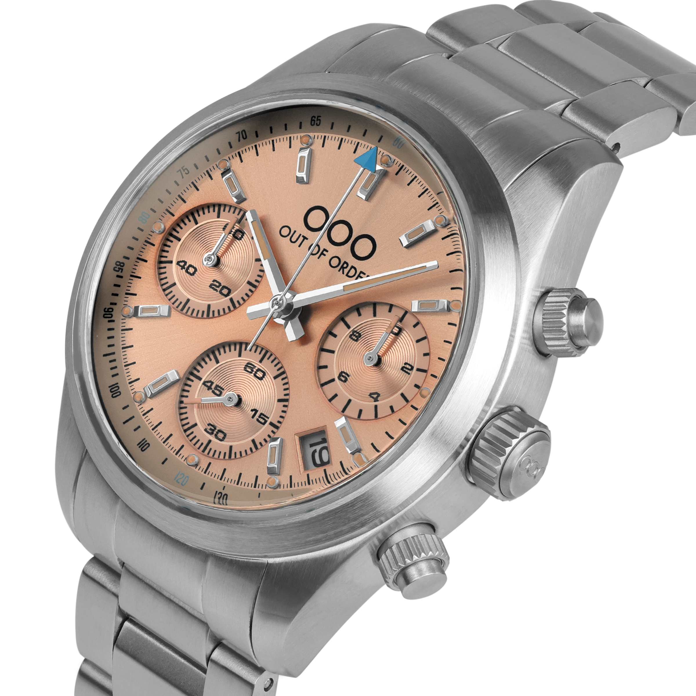 Out Of Order Sporty Cronografo orologio quarzo 40 mm acciaio pesca