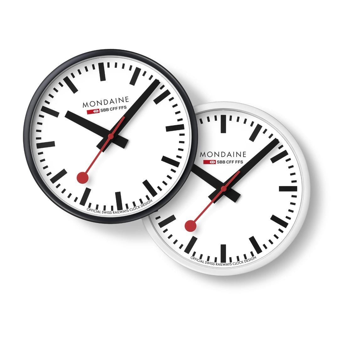 Mondaine Orologio Parete 25cm bianco stazione svizzera