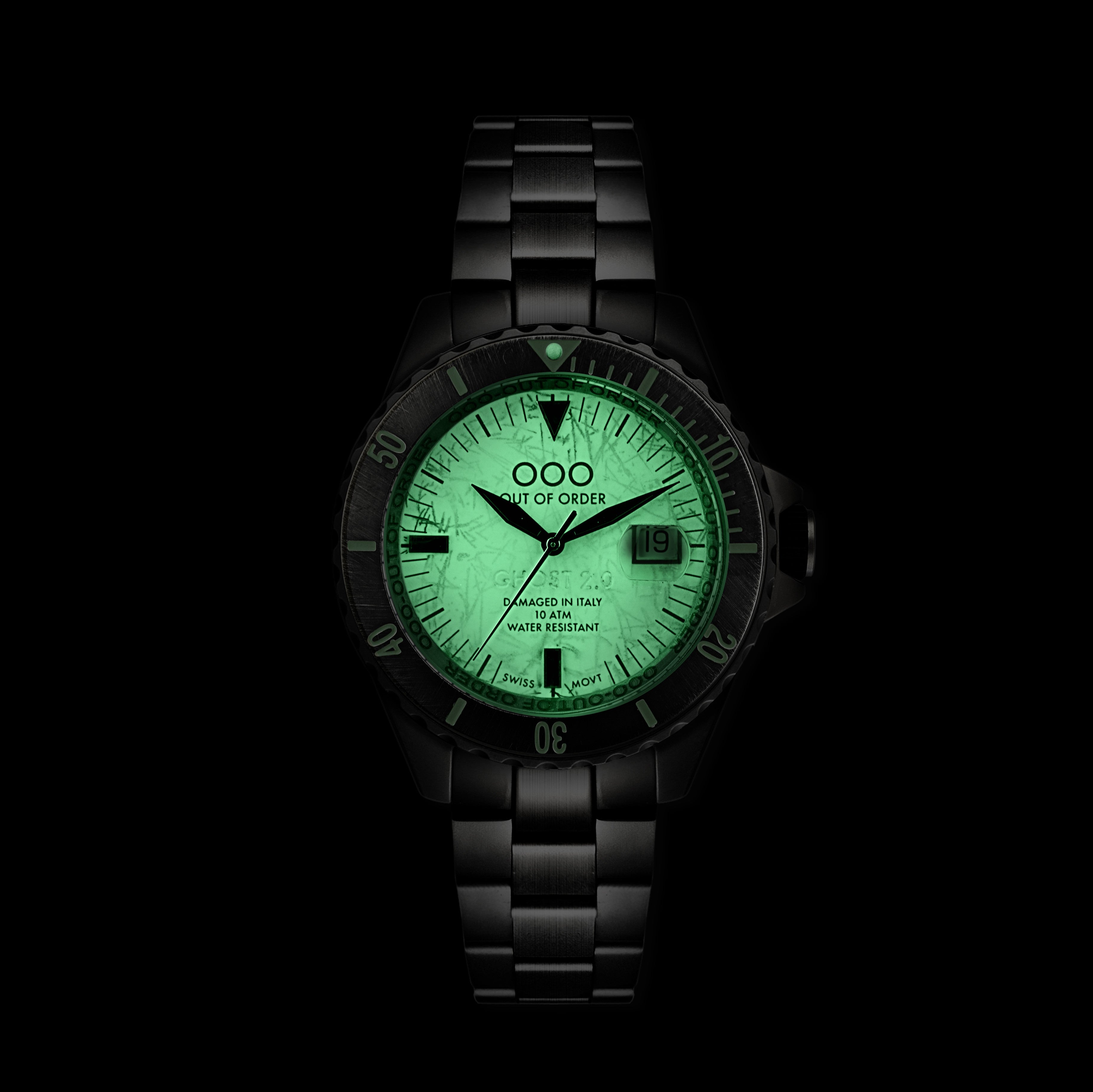 Out Of Order Ghost 2.0 orologio automatico lume 44 mm