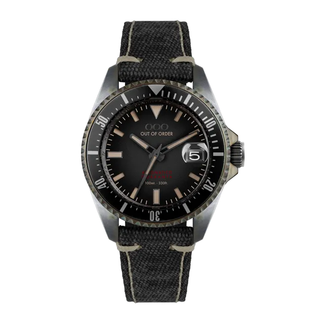 Out Of Order Automatico Quaranta Black orologio automatico 40 mm nero
