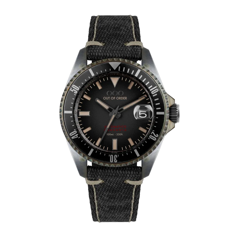 Out Of Order Automatico Quaranta Black orologio automatico 40 mm nero