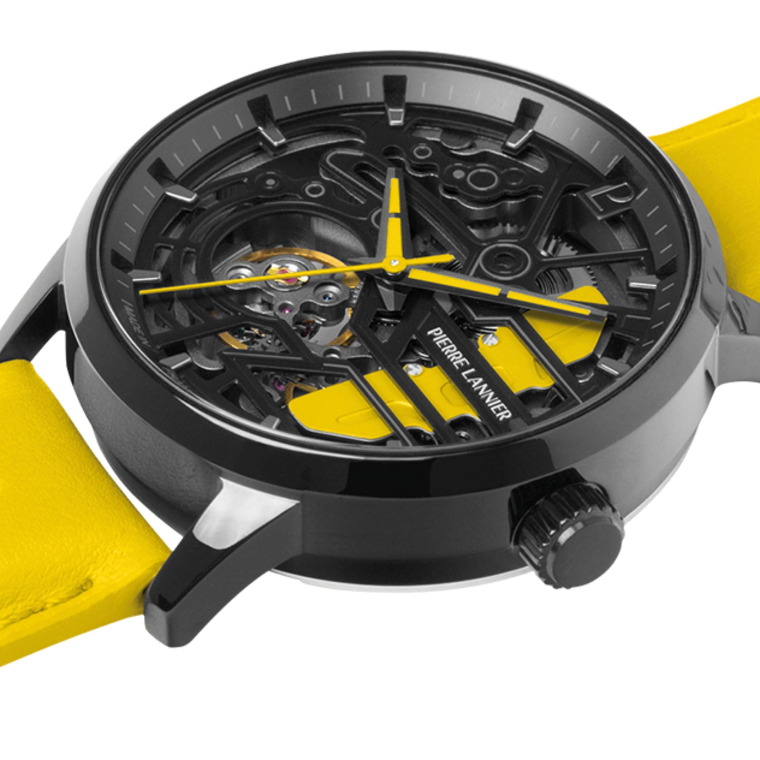Pierre Lannier Paddock 145G849 orologio automatico giallo