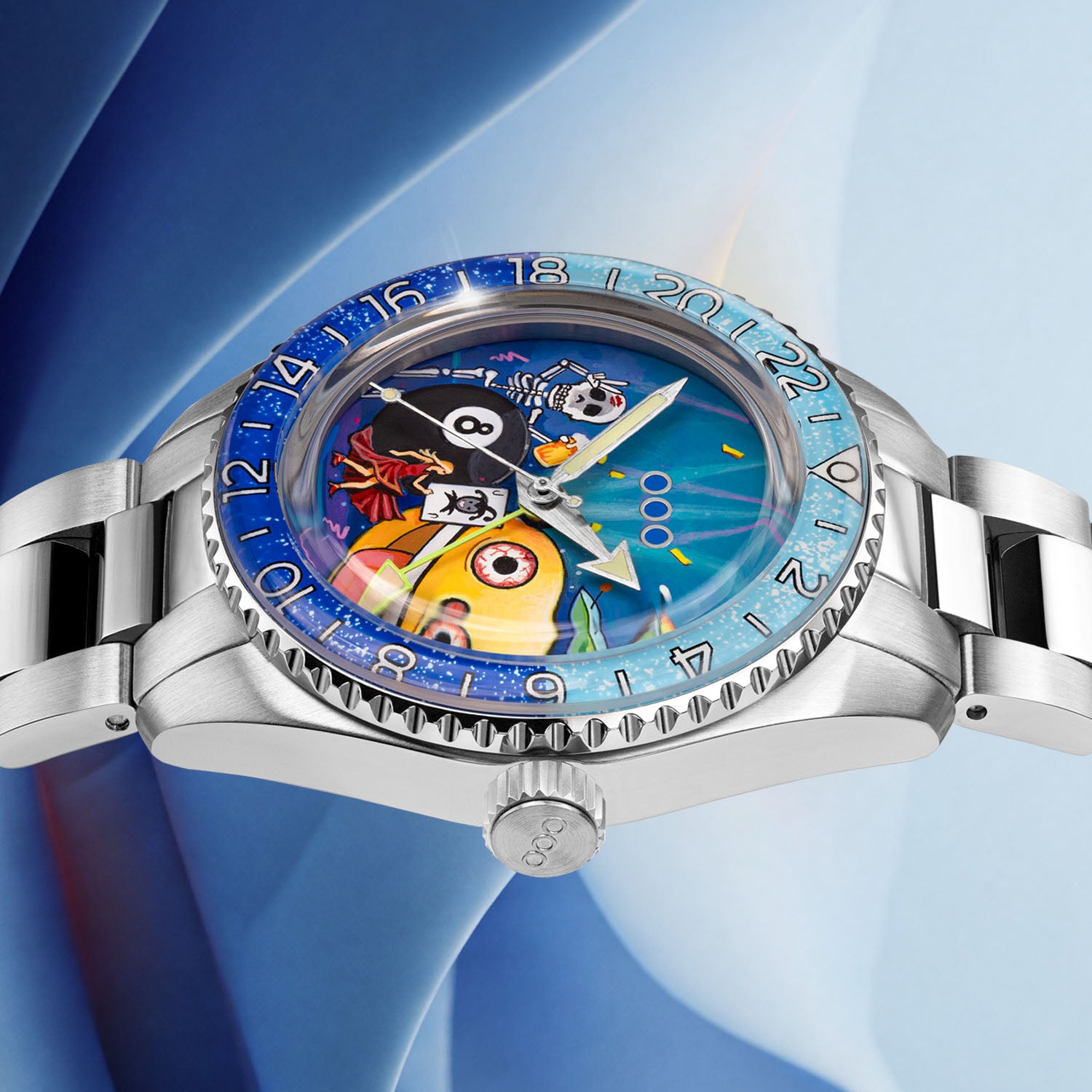 Out Of Order Shaker Happy Hour orologio GMT automatico