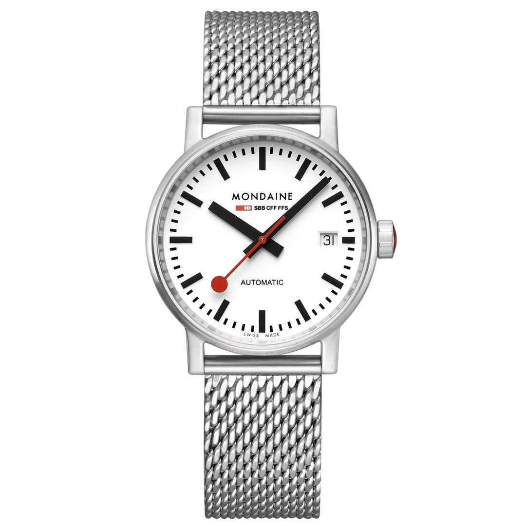 Mondaine evo2 Automatico orologio 35mm acciaio