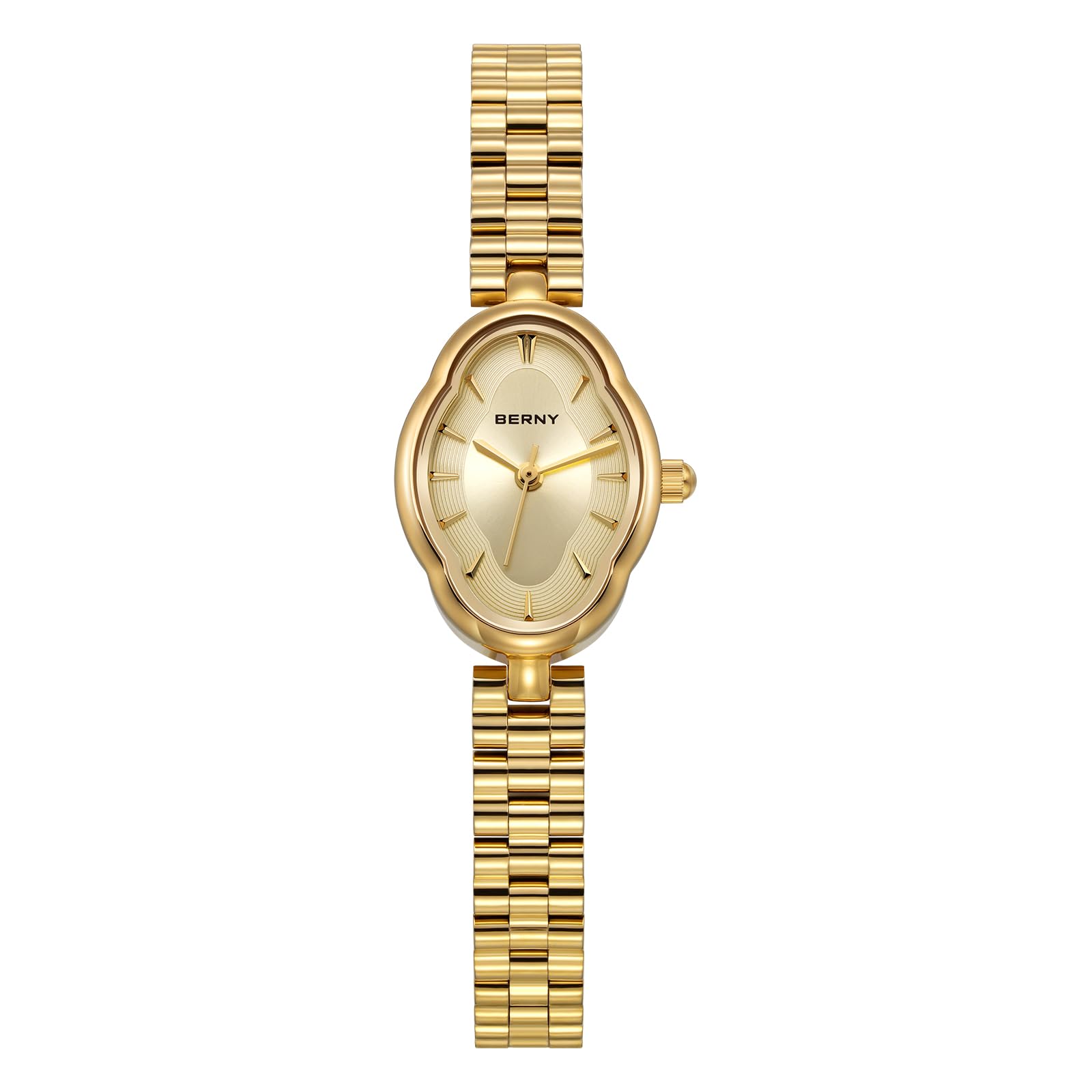 Berny Gold Orologio Donna Giallo Quarzo Vintage 3ATM