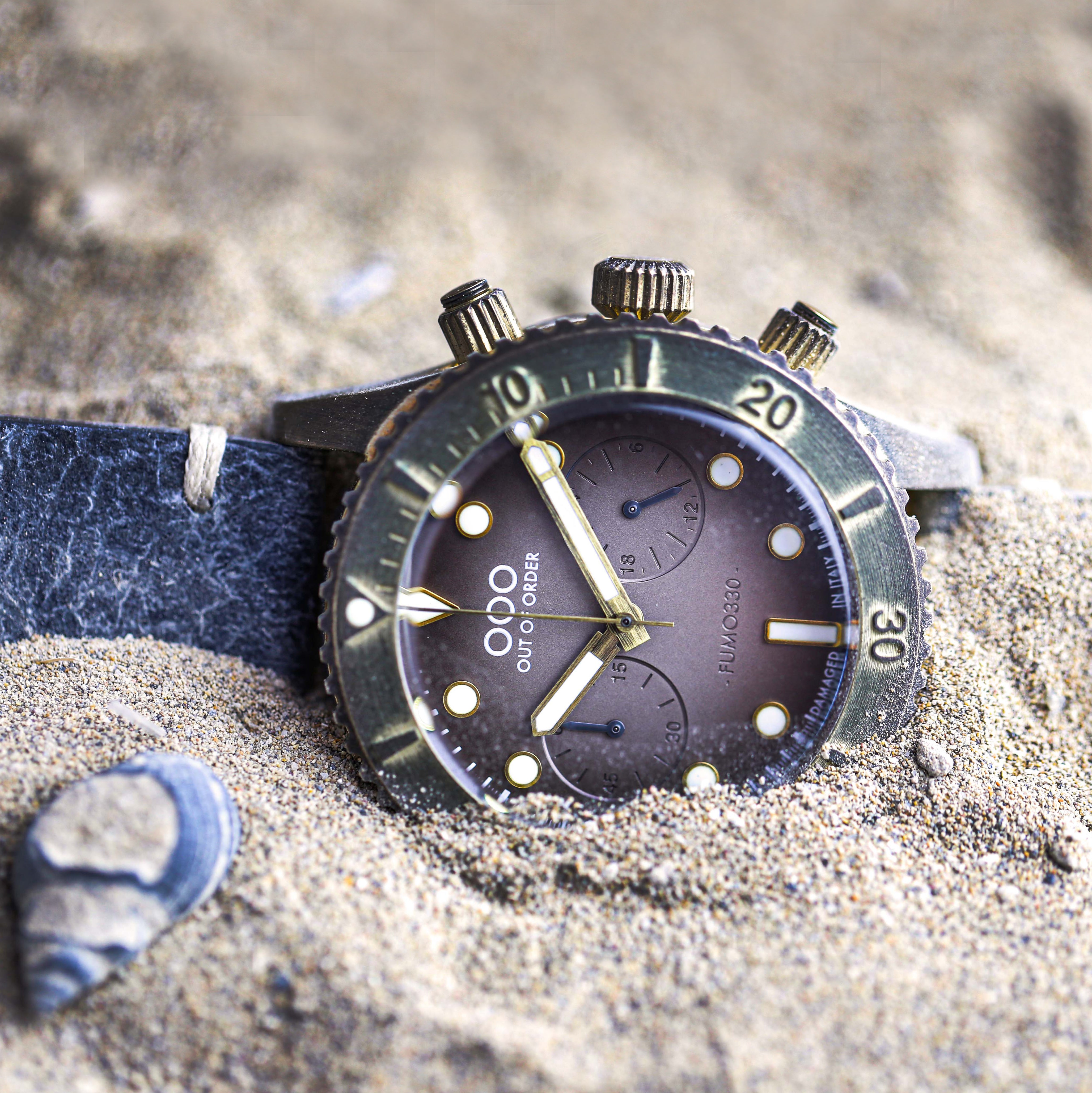 Out Of Order Fumo330 orologio cronografo bronzo