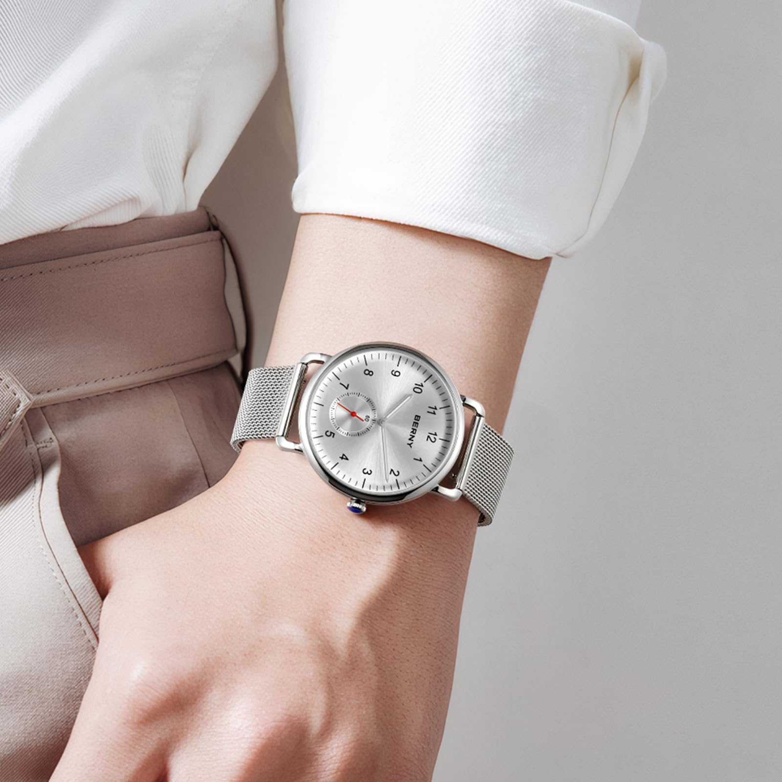Berny Orologio Unisex Argento Acciaio Quarzo