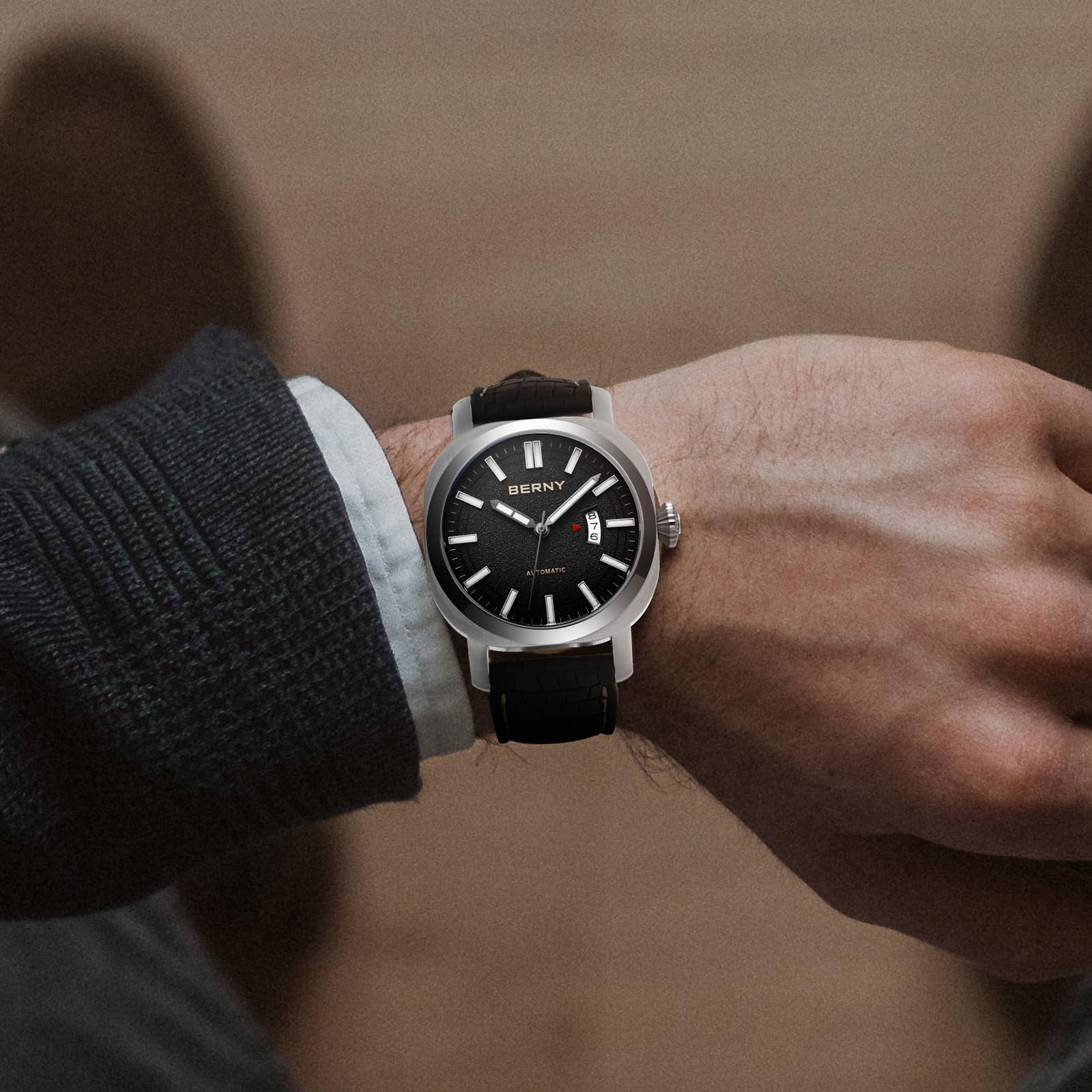 Berny Orologio Automatico Uomo Acciaio 10ATM