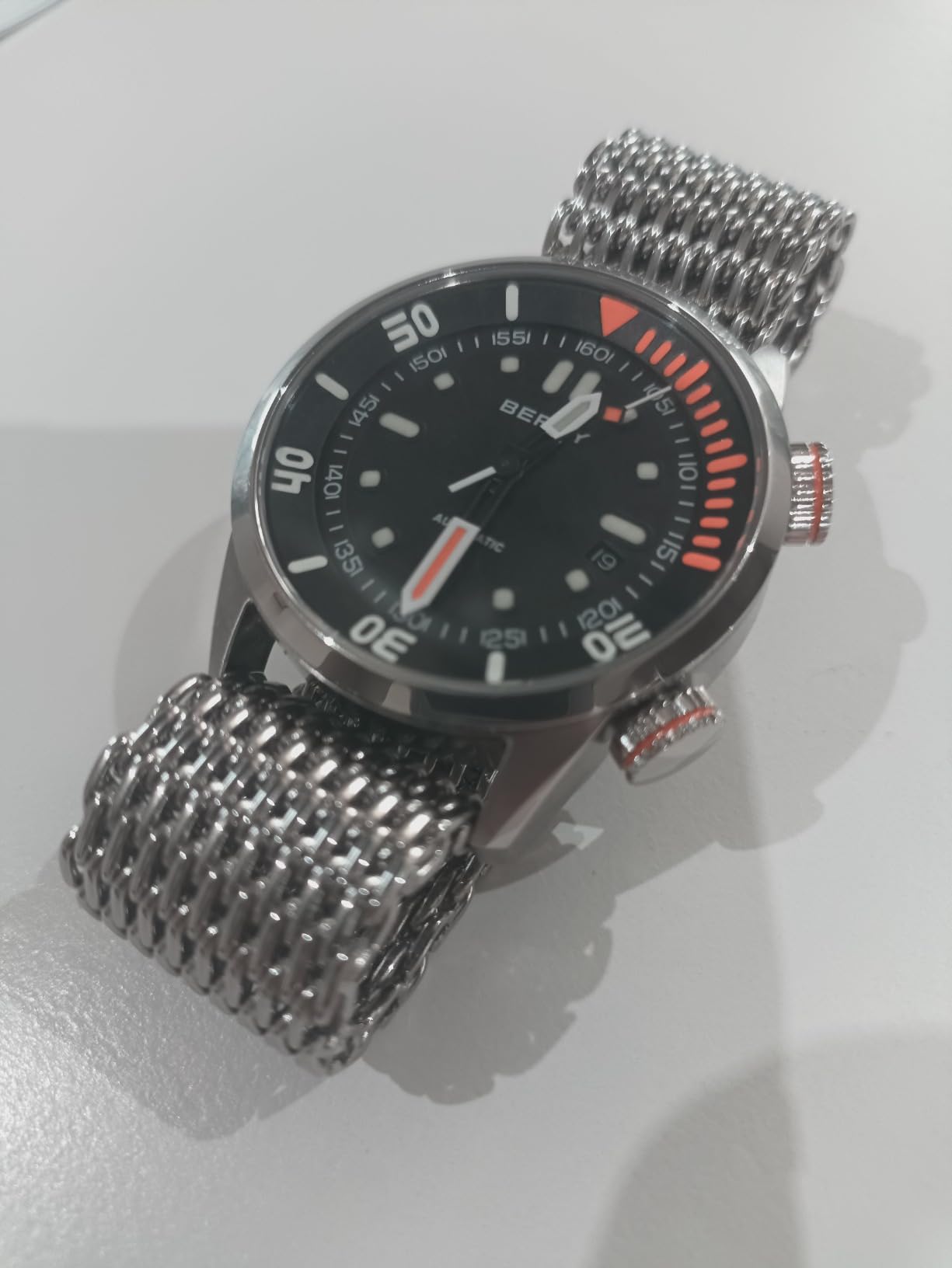 Berny Diver orologio automatico verde 20ATM zaffiro