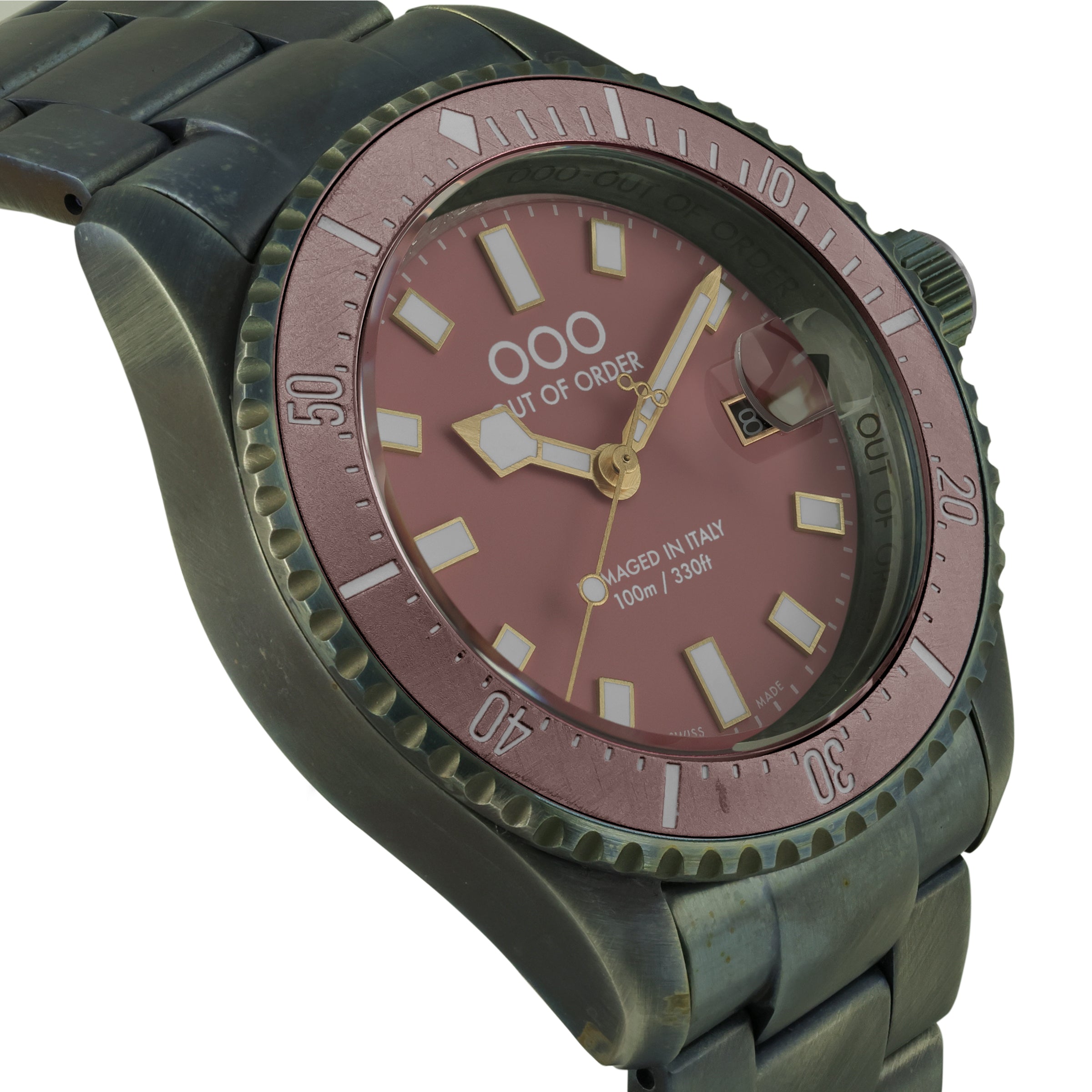 Out Of Order Casanova Cipria orologio quarzo 44 mm acciaio