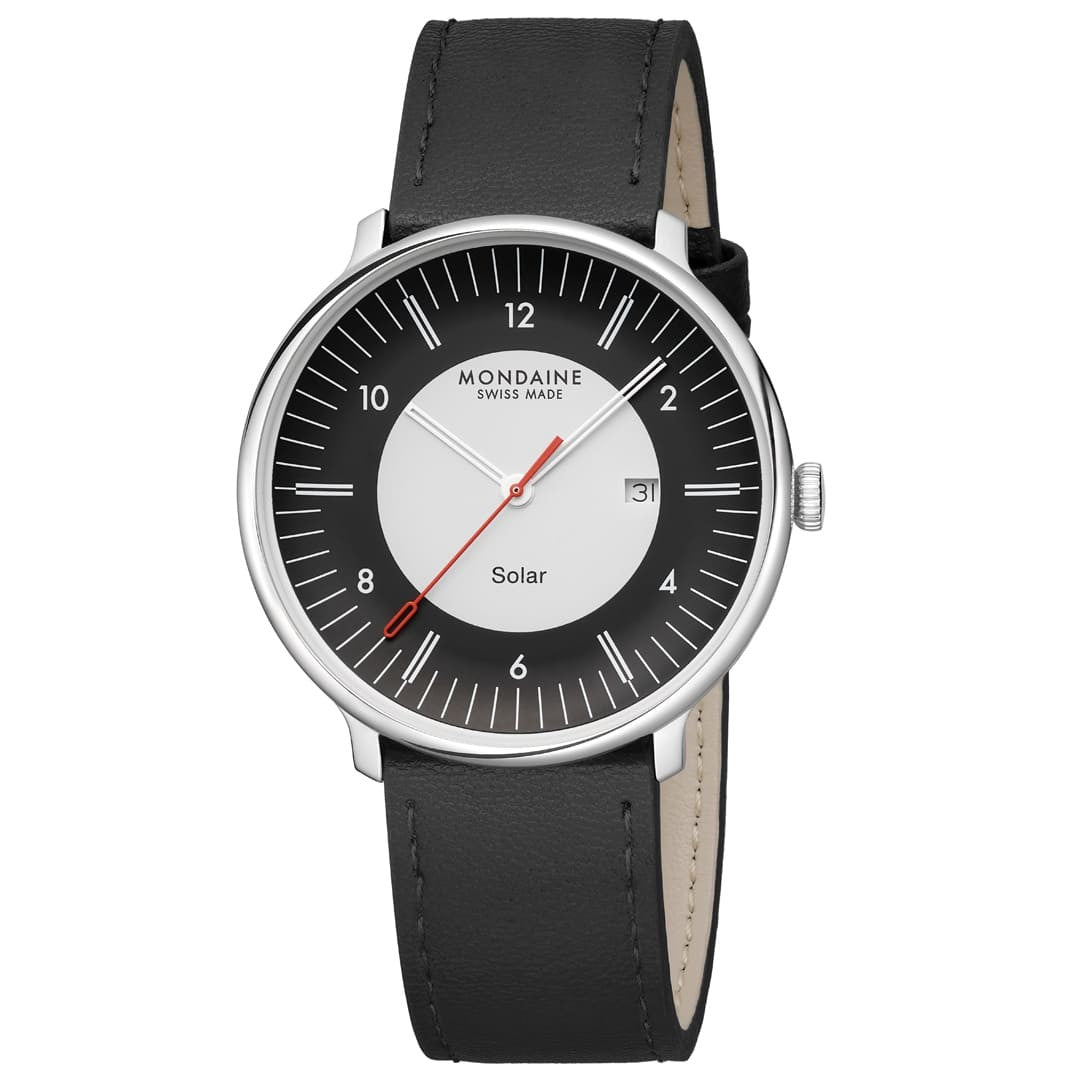 Mondaine Doppio Solar Nero 41mm orologio solare