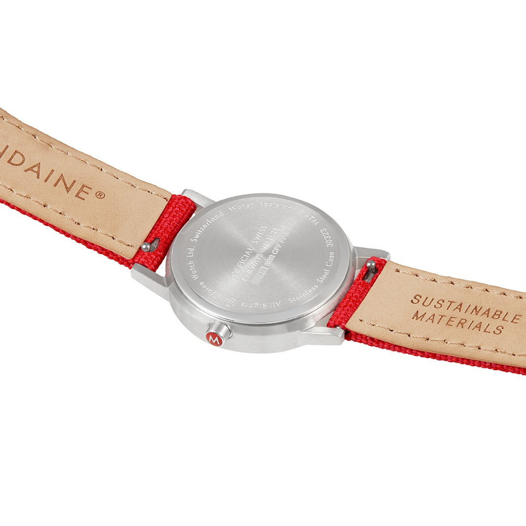 Mondaine Classic Rosso 30mm orologio quarzo