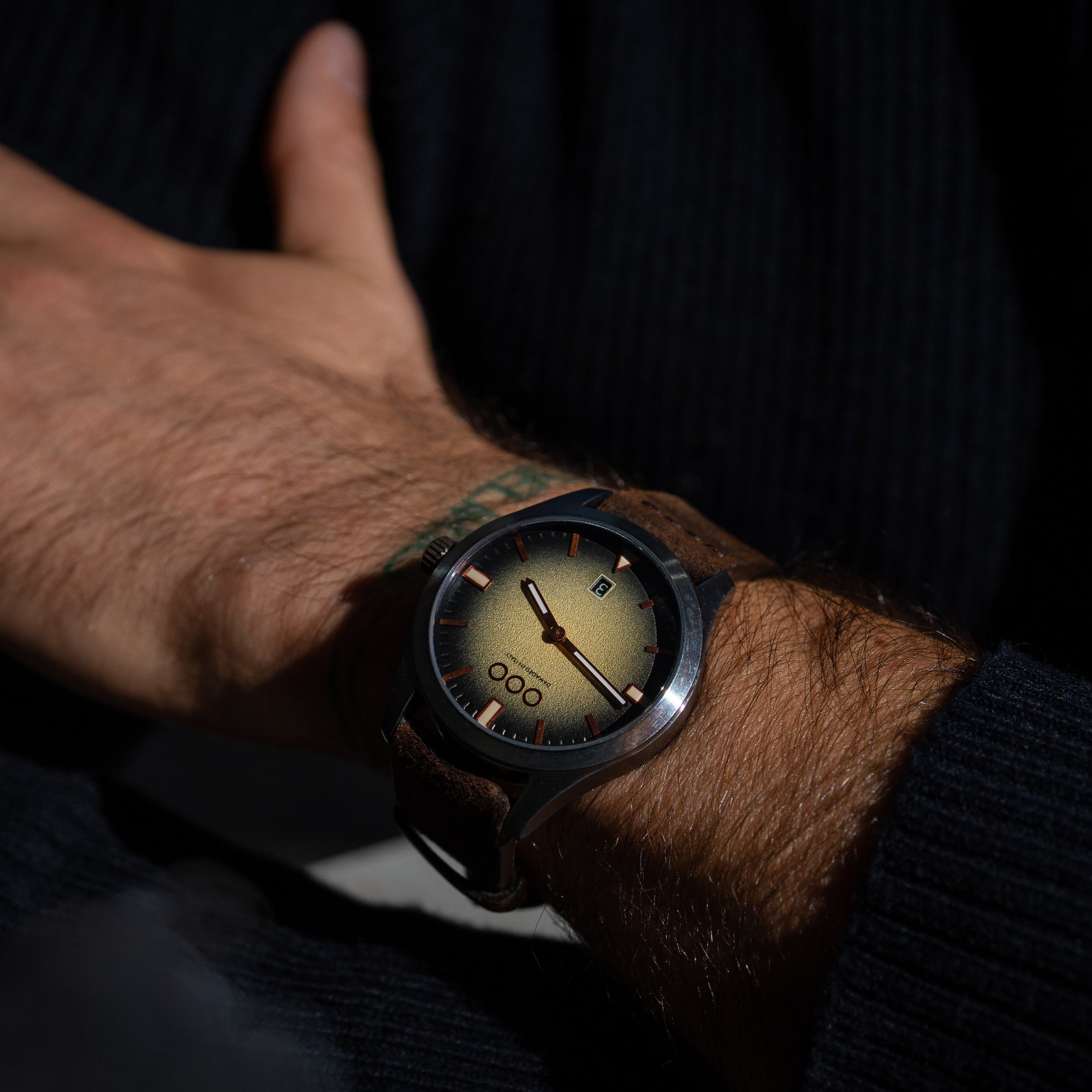 Out Of Order 143 Cream orologio giallo cuoio 40mm