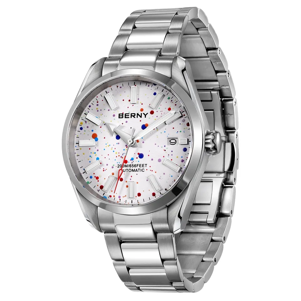Berny Diver Collection orologio automatico uomo 20 ATM luminoso