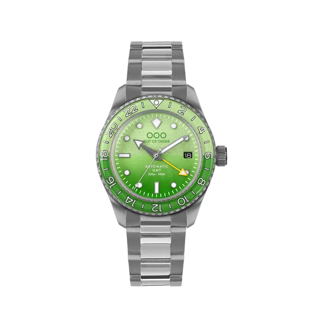 Out Of Order Shaker Midori orologio GMT 40 mm verde