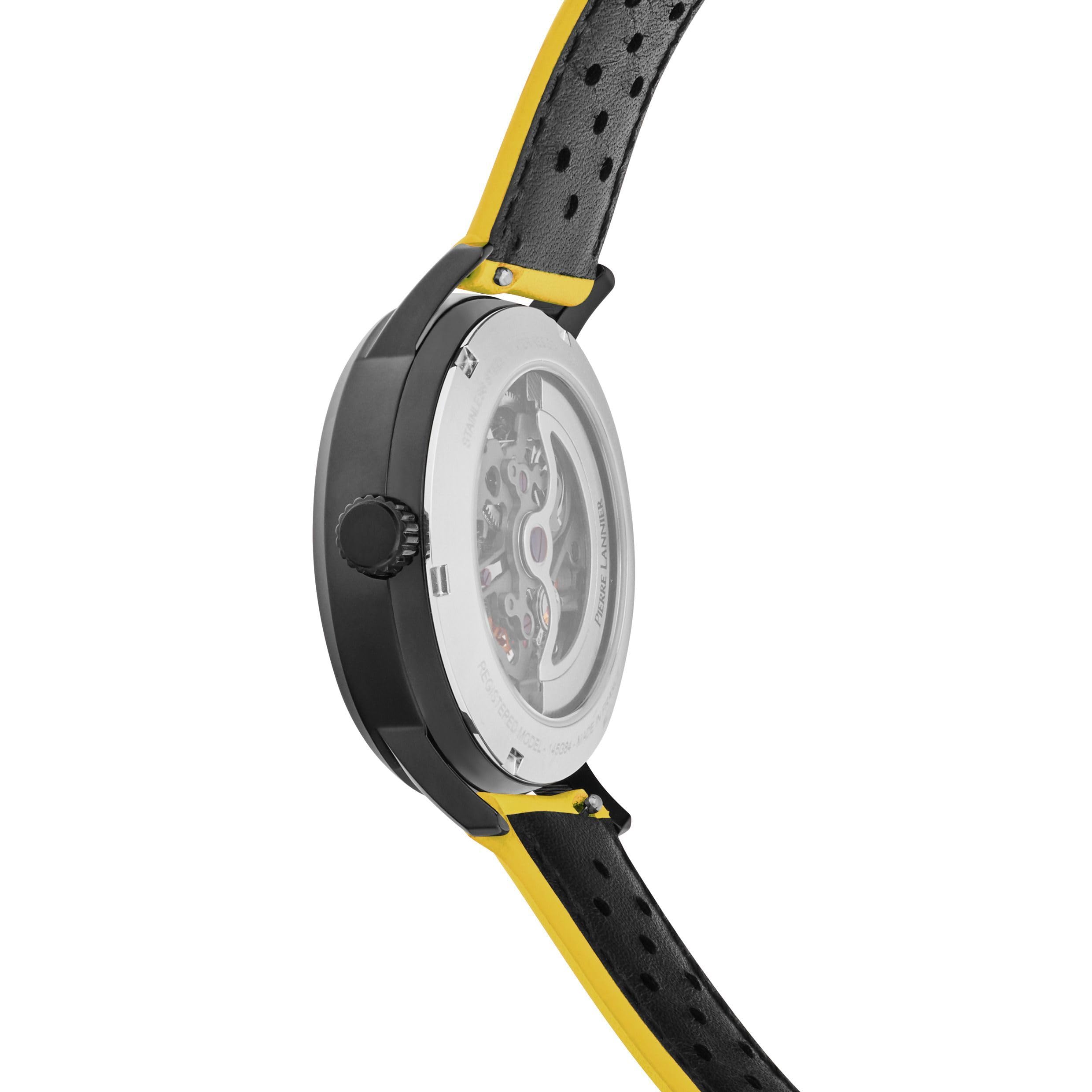 Pierre Lannier Paddock 145G849 orologio automatico giallo