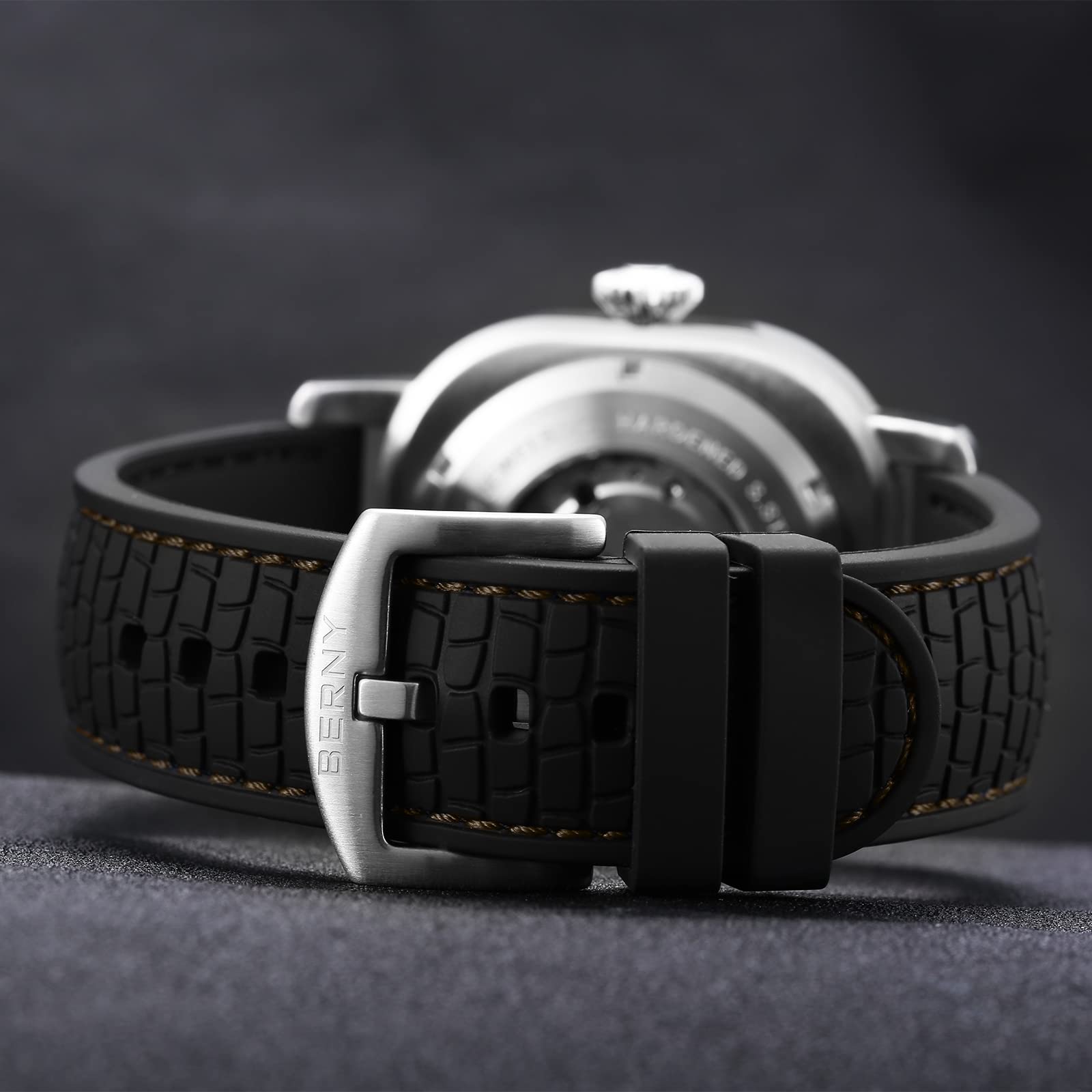 Berny Orologio Automatico Uomo Acciaio 10ATM