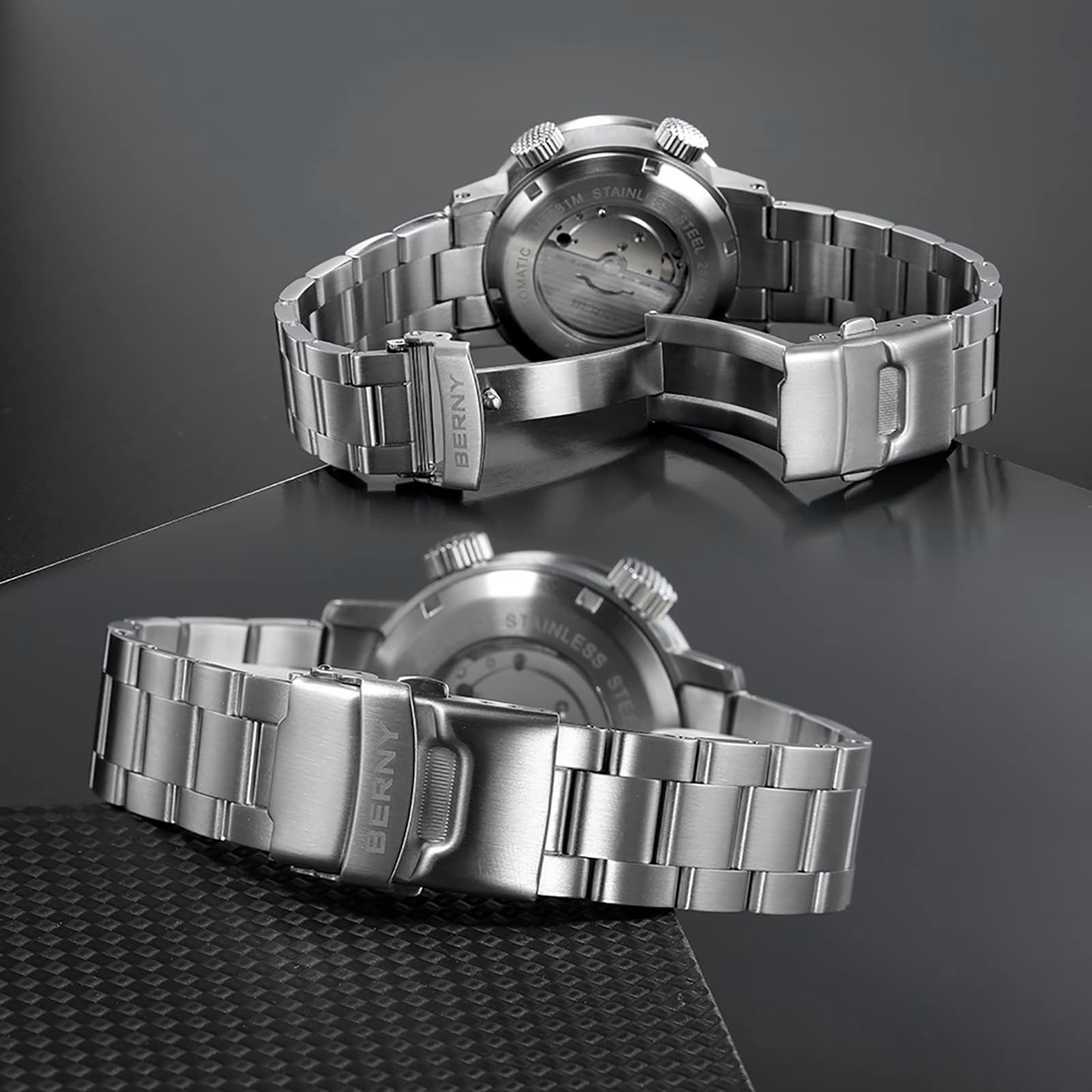 Berny Diver orologio automatico uomo bianco 20ATM