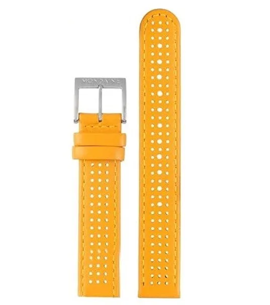 Mondaine Cinturino Pelle Giallo 20 mm
