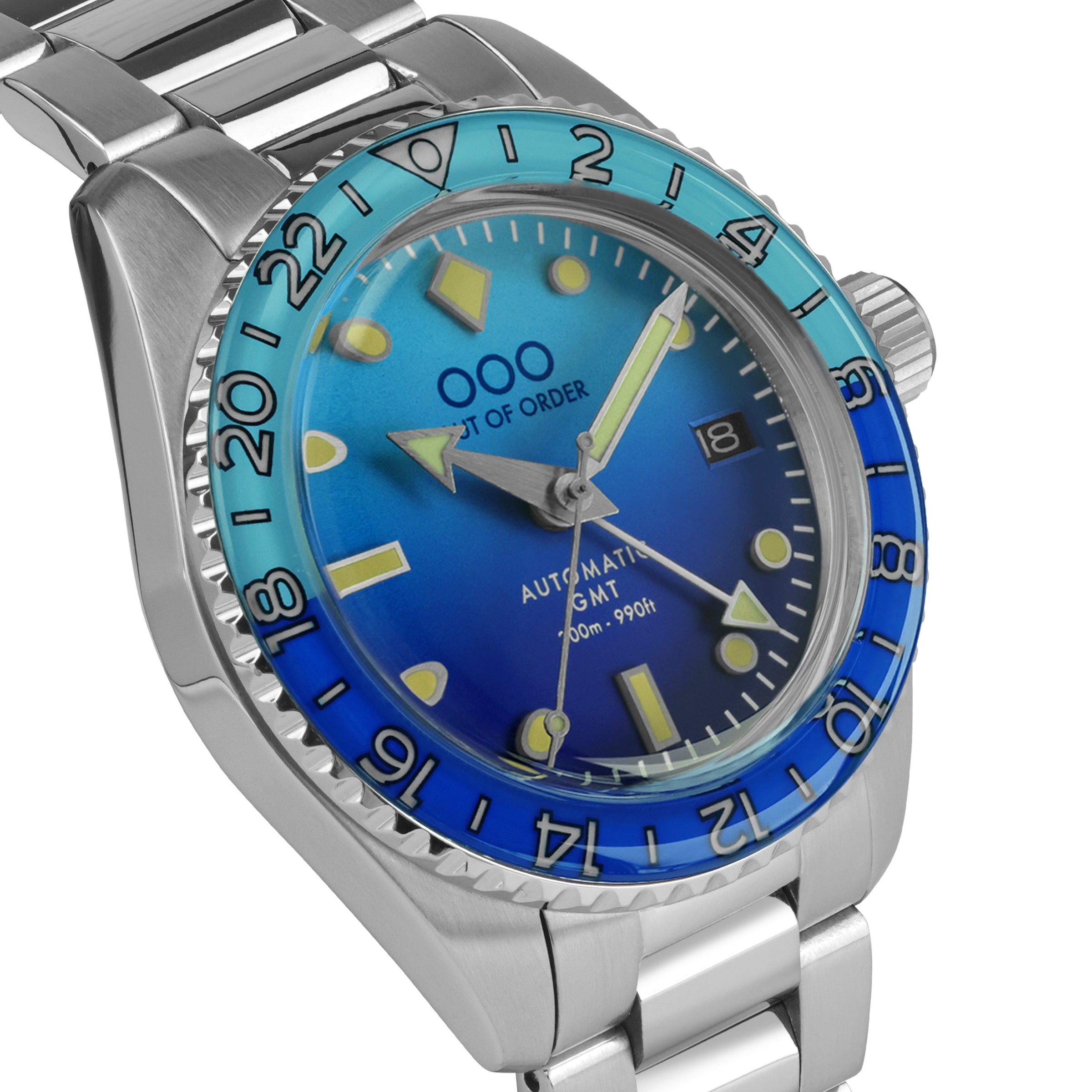 Out Of Order Shaker Bomba Blu orologio automatico GMT blu 40 mm