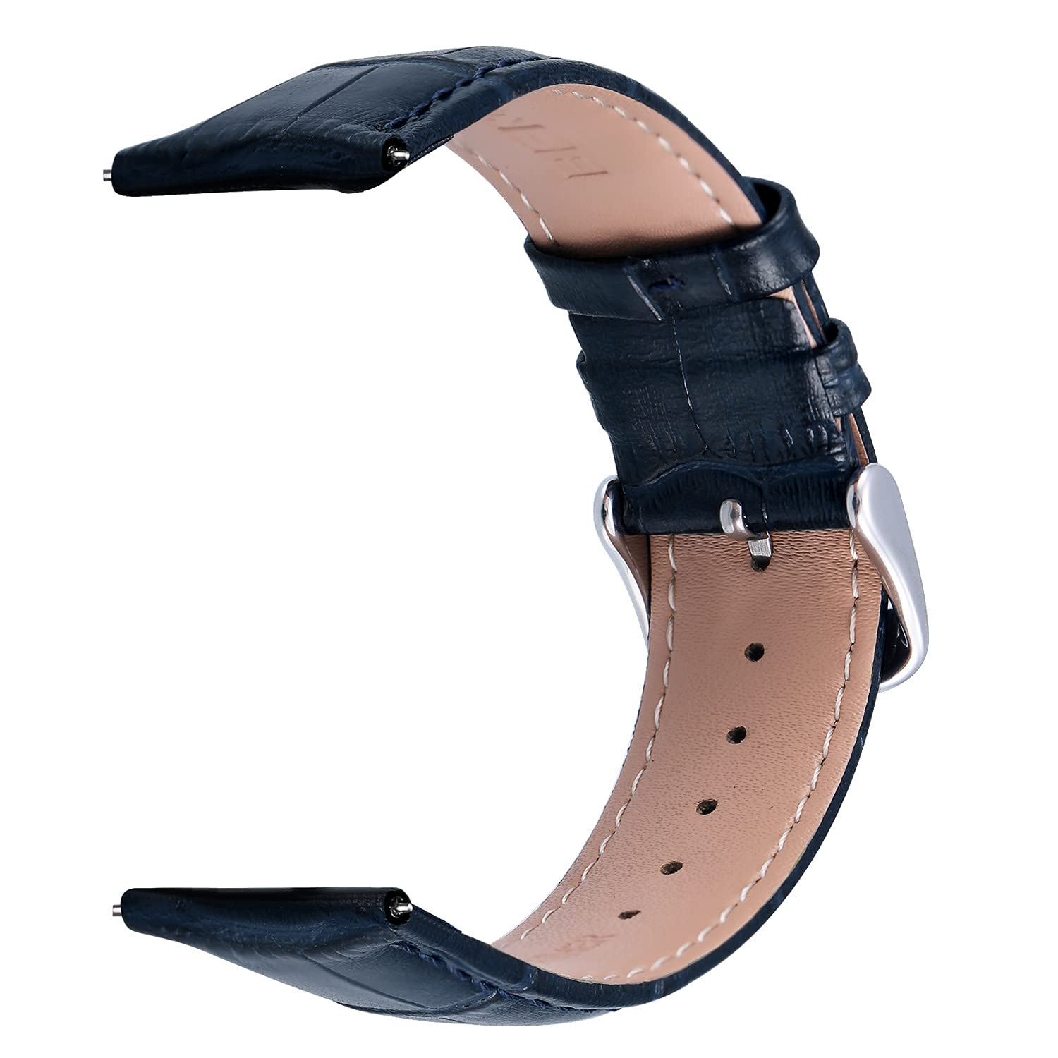 Berny cinturino vera pelle nero 22mm orologio