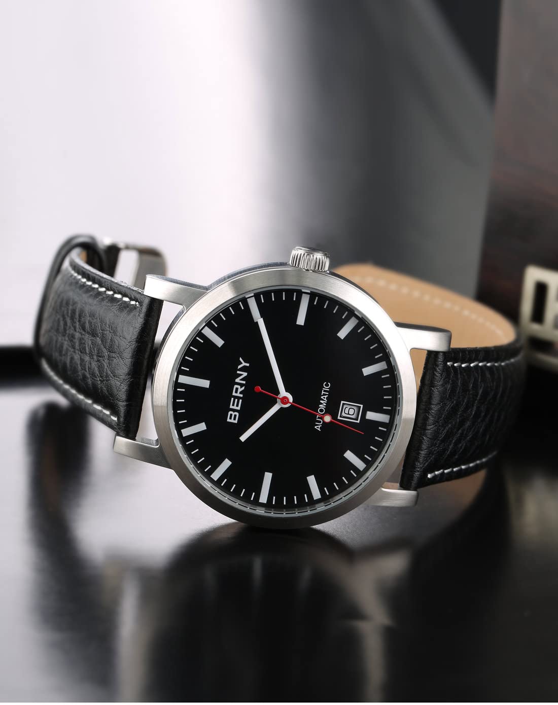 Berny ST1612 Orologio Uomo Nero Automatico