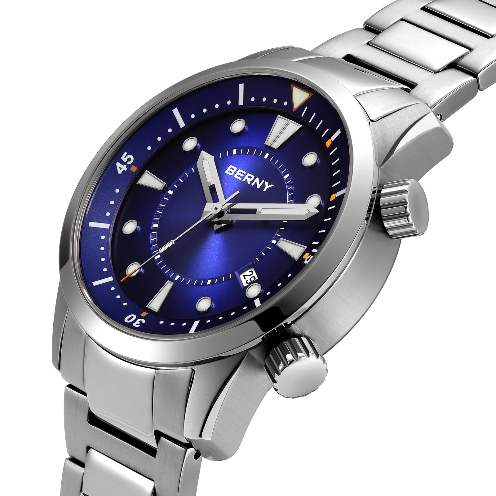 Berny Diver Collection orologio automatico blu 200 m